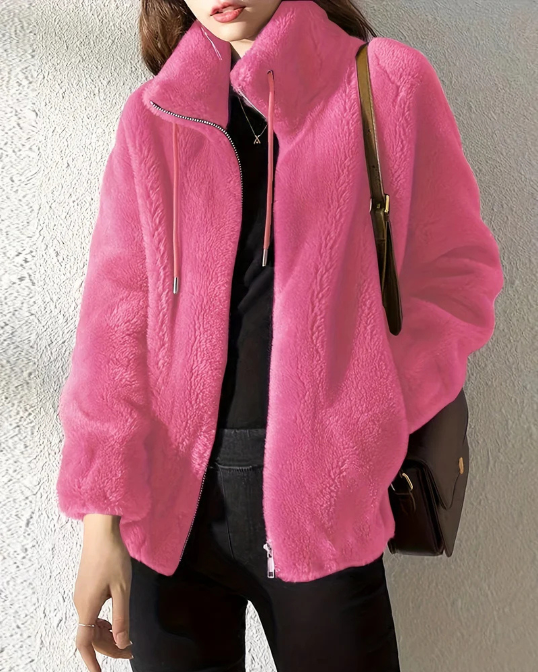 Luna Relaxed-Fit Avelora Cozy Zip Jacket | Effortless Warmth Meets Everyday Style