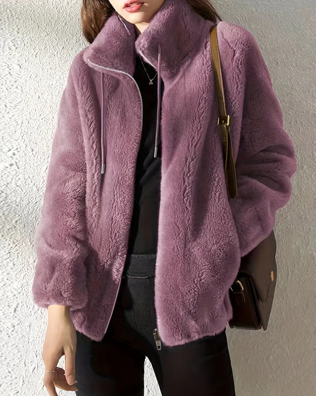 Luna Relaxed-Fit Avelora Cozy Zip Jacket | Effortless Warmth Meets Everyday Style