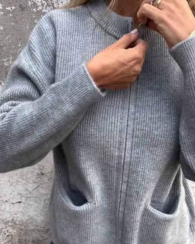 Andrea - Everyday Cardigan With Zipper