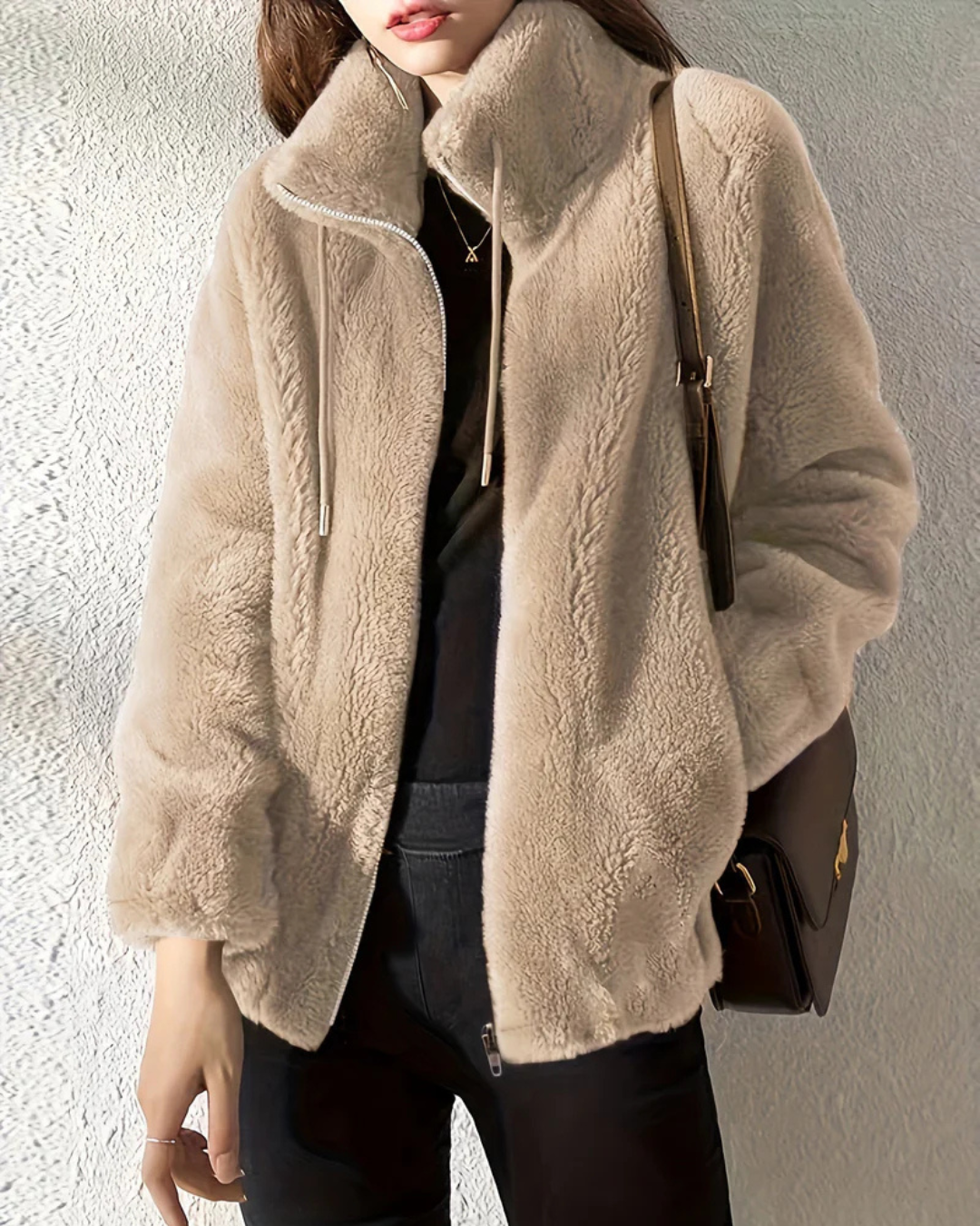 Luna Relaxed-Fit Avelora Cozy Zip Jacket | Effortless Warmth Meets Everyday Style
