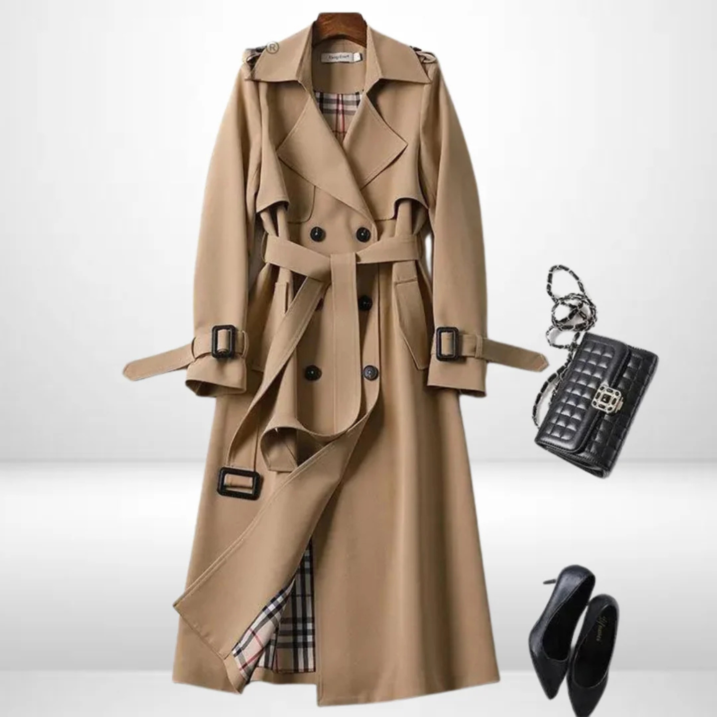 Luna Rae Classic Belted Trench Coat | Timeless Everyday Elegance