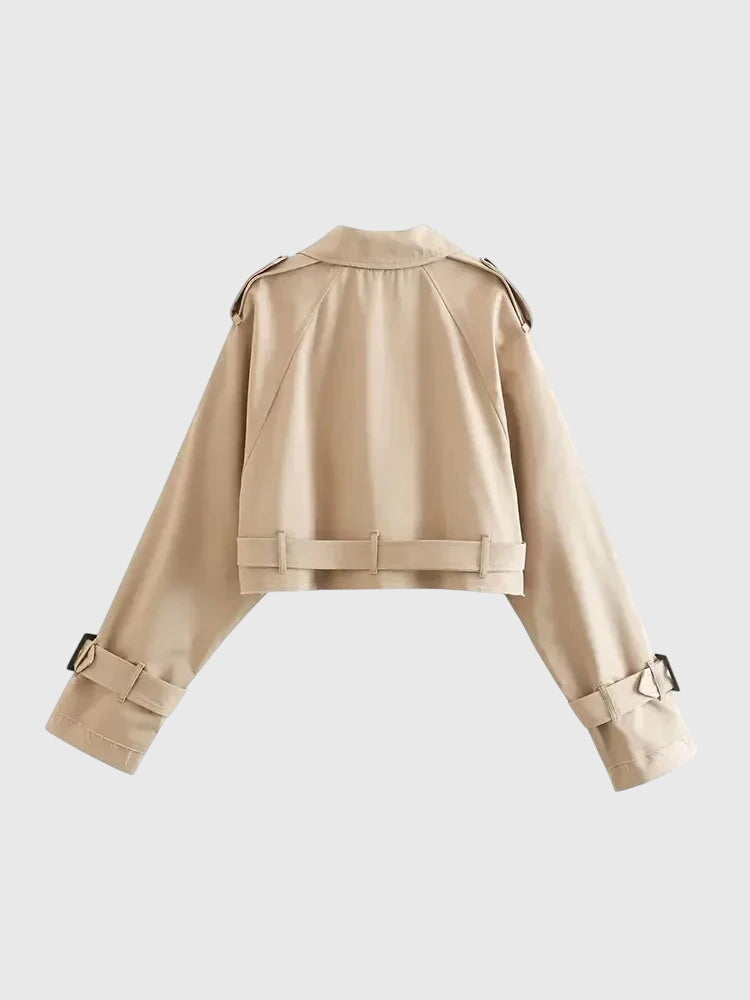 Claire | Cropped Trench Coat