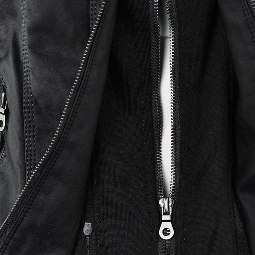 Amelia Slim-Fit Faux Leather Jacket | Effortless Style, All-Day Ease