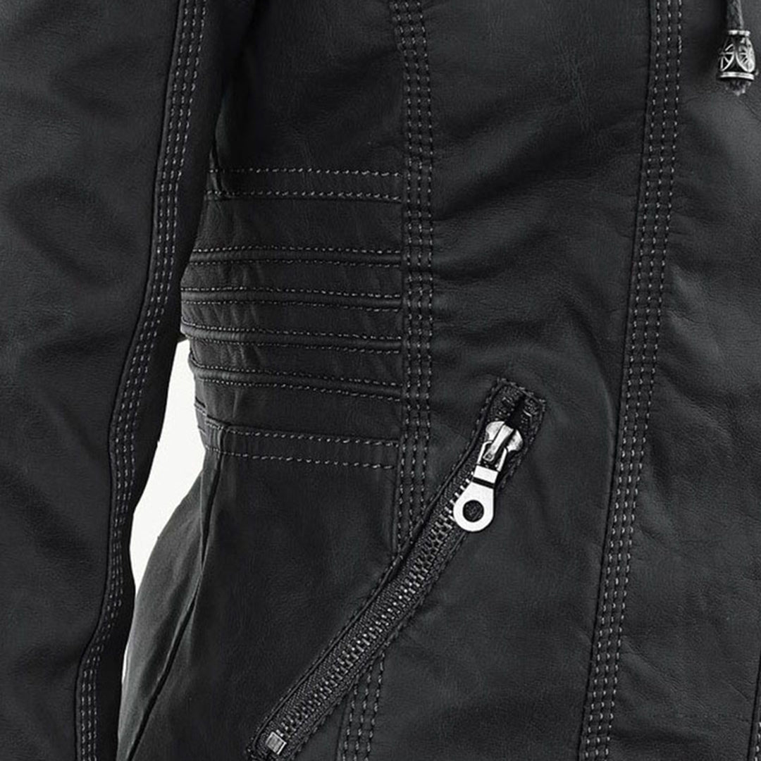 Amelia Slim-Fit Faux Leather Jacket | Effortless Style, All-Day Ease