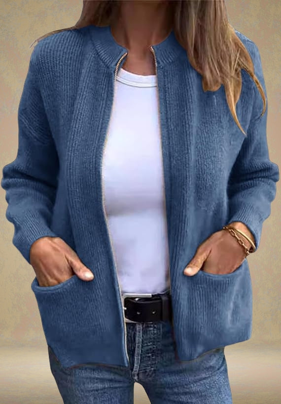 Andrea - Everyday Cardigan With Zipper