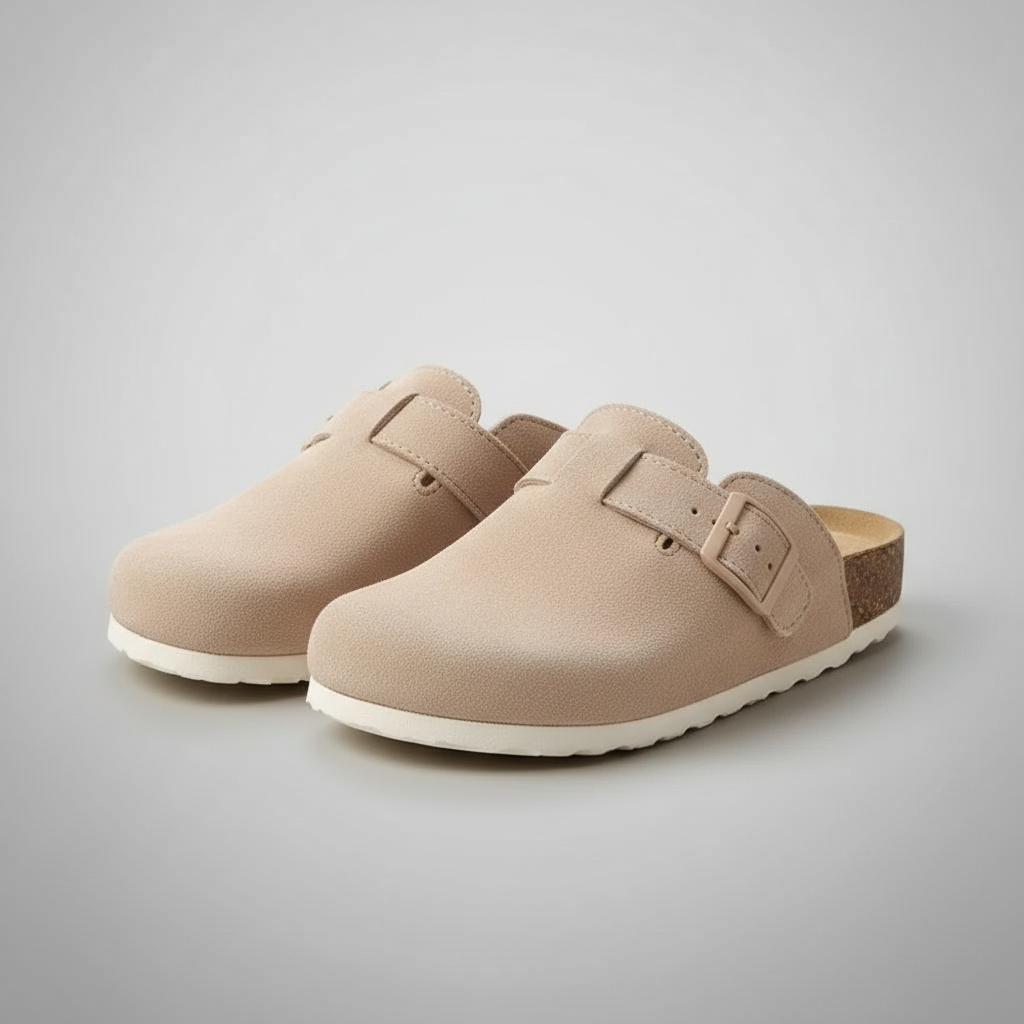 BIRKENSTOCK Boston Soft Footbed Suede Clog Light Brown