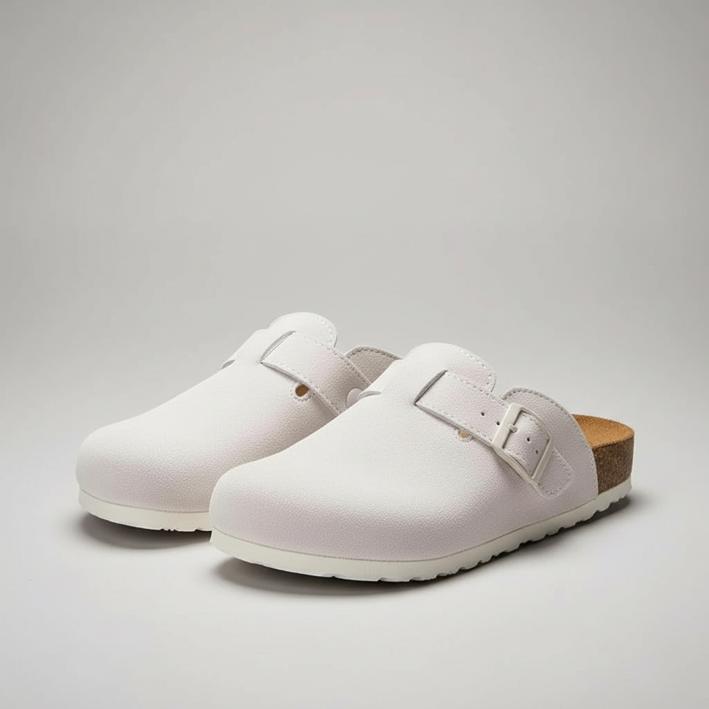 BIRKENSTOCK Boston Soft Footbed Suede Clog Light Brown