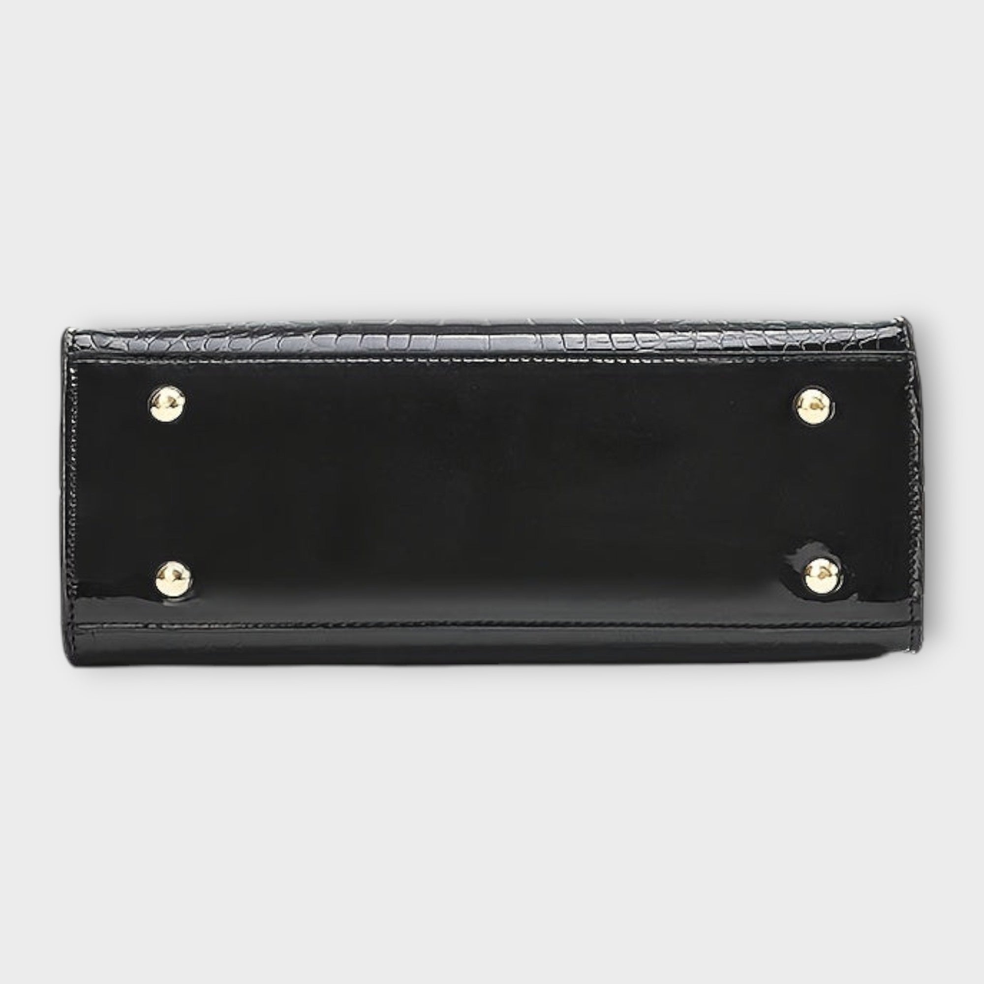 Maison Verdelle - Shiny Crocodile Skin Pattern Handbag