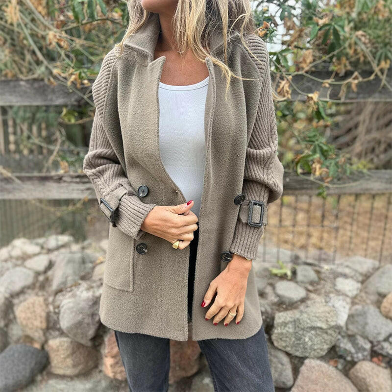 Sola - Elegant Warm Mid-Length Coat