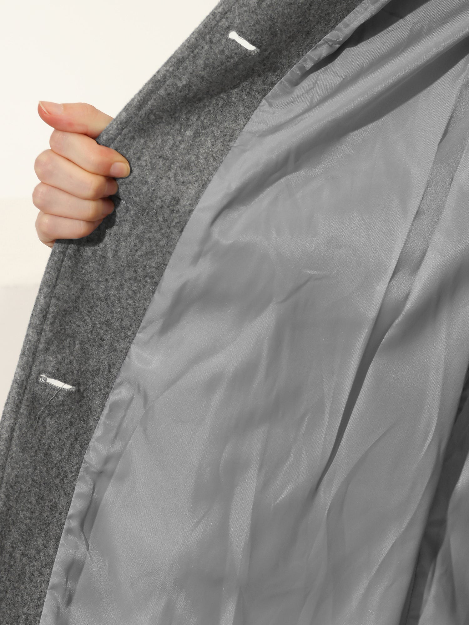 Luna Women's Single Breasted Winter Trench Coat