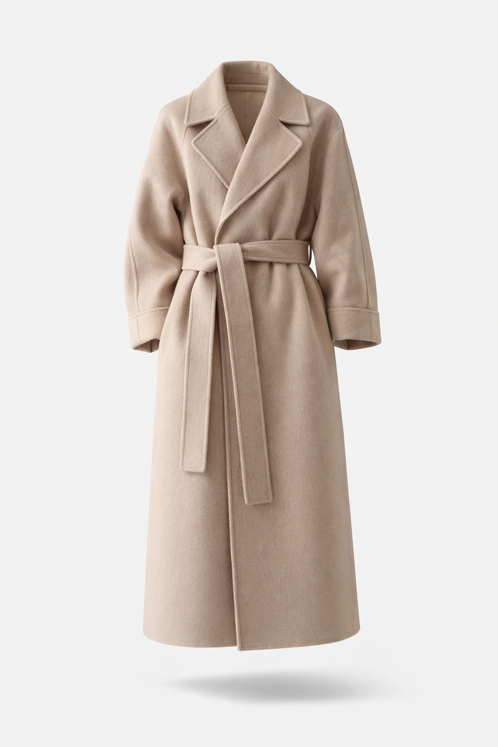 Kaith | Elegant Belted Long Coat