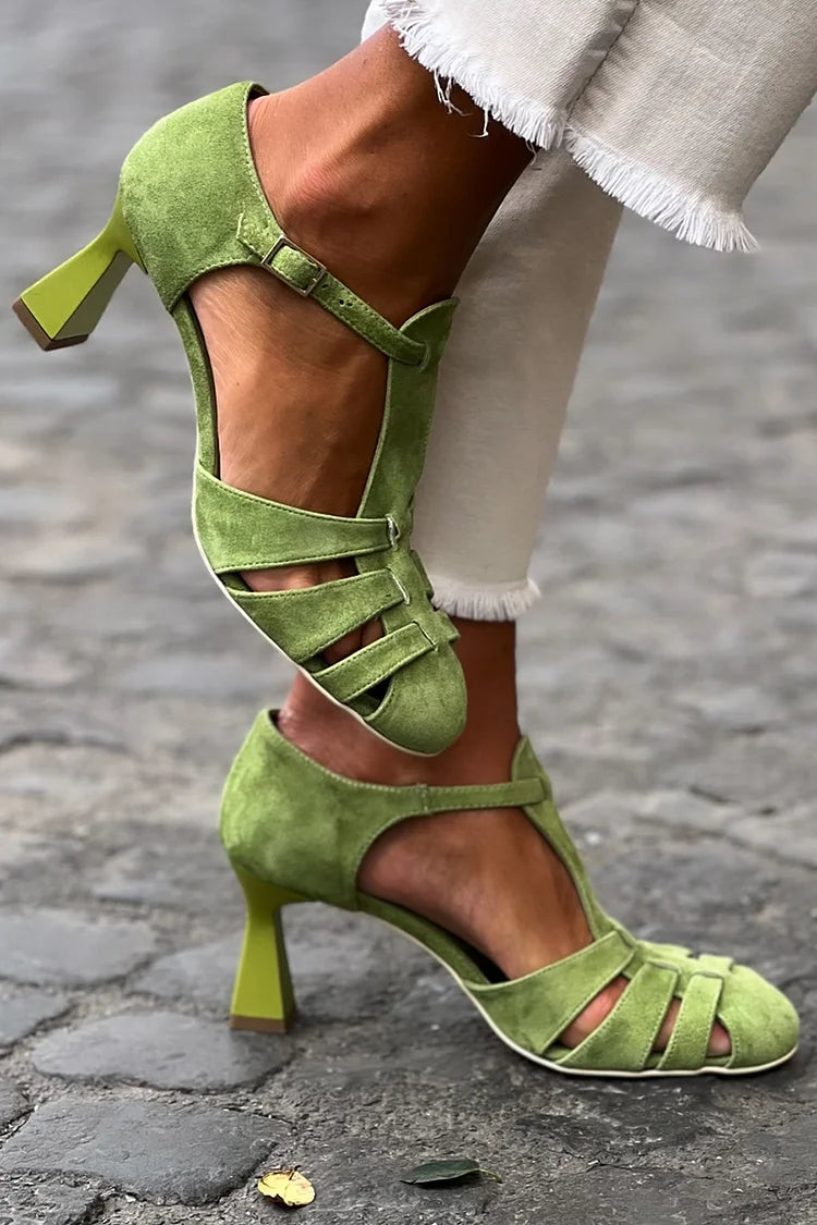 BEATRICE | BLOCK HEELS WITH STRAPS