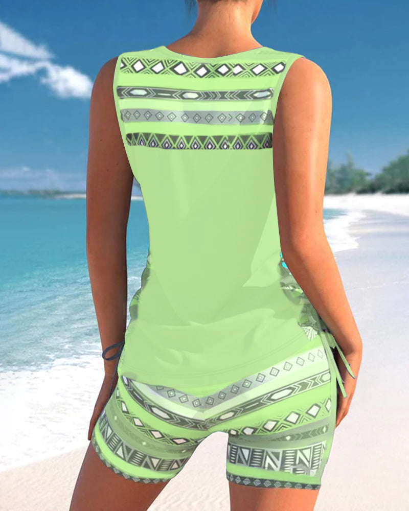 Lucinda - Tankini Featuring Geometric Print