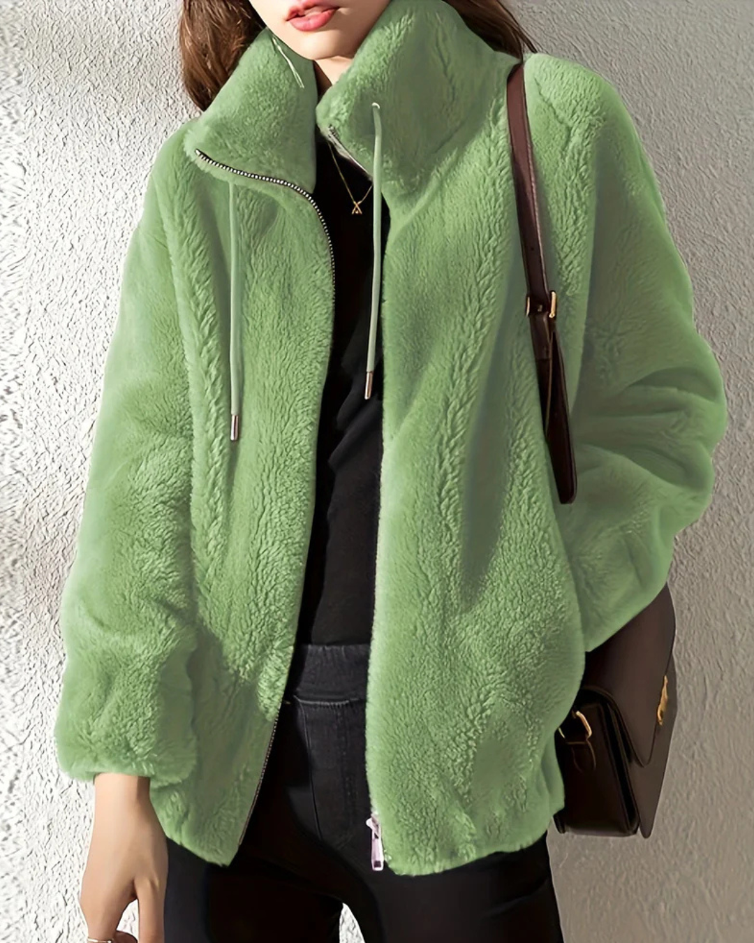 Luna Relaxed-Fit Avelora Cozy Zip Jacket | Effortless Warmth Meets Everyday Style