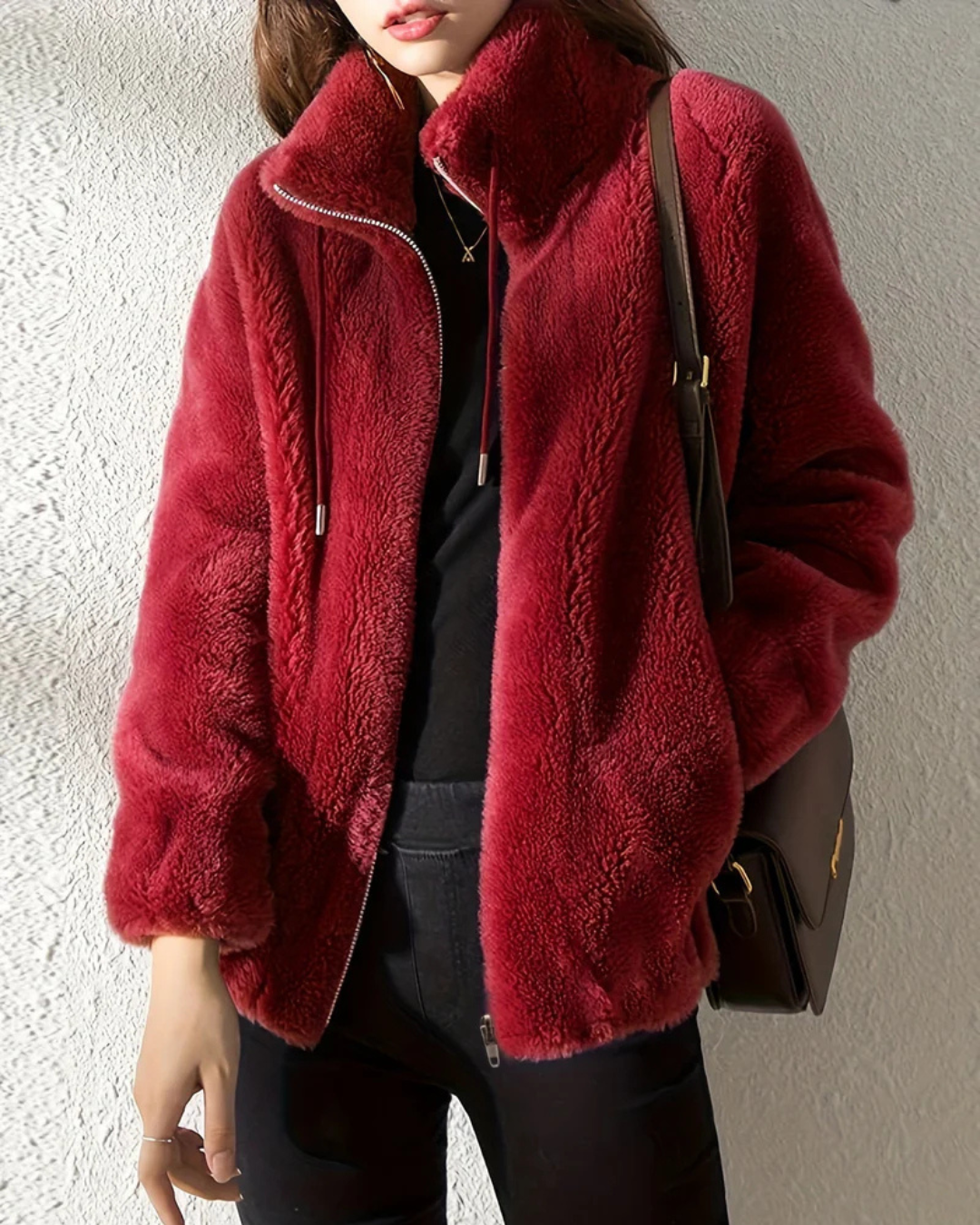 Luna Relaxed-Fit Avelora Cozy Zip Jacket | Effortless Warmth Meets Everyday Style