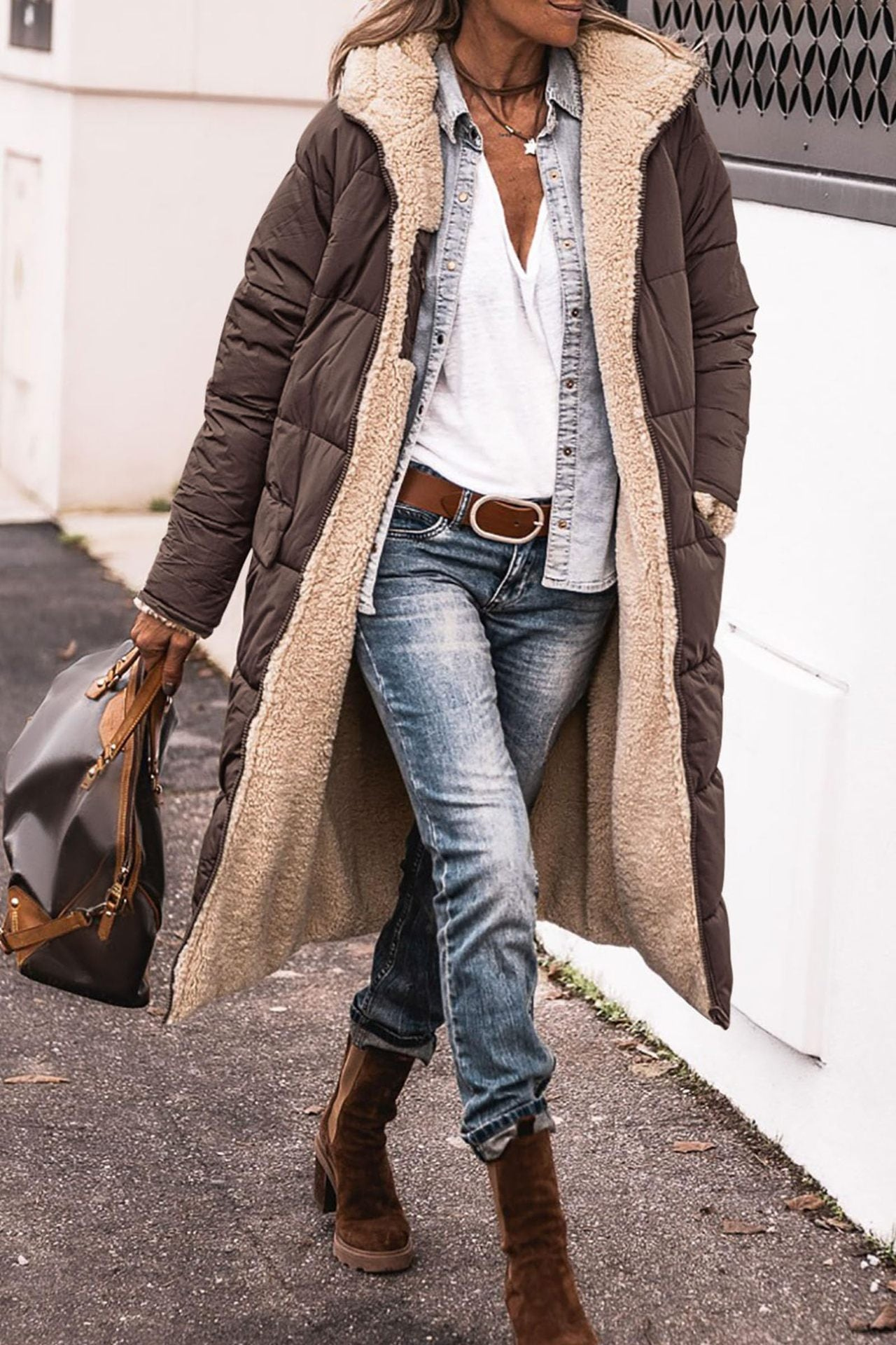 Manon - Elegant Reversible Coat for Women