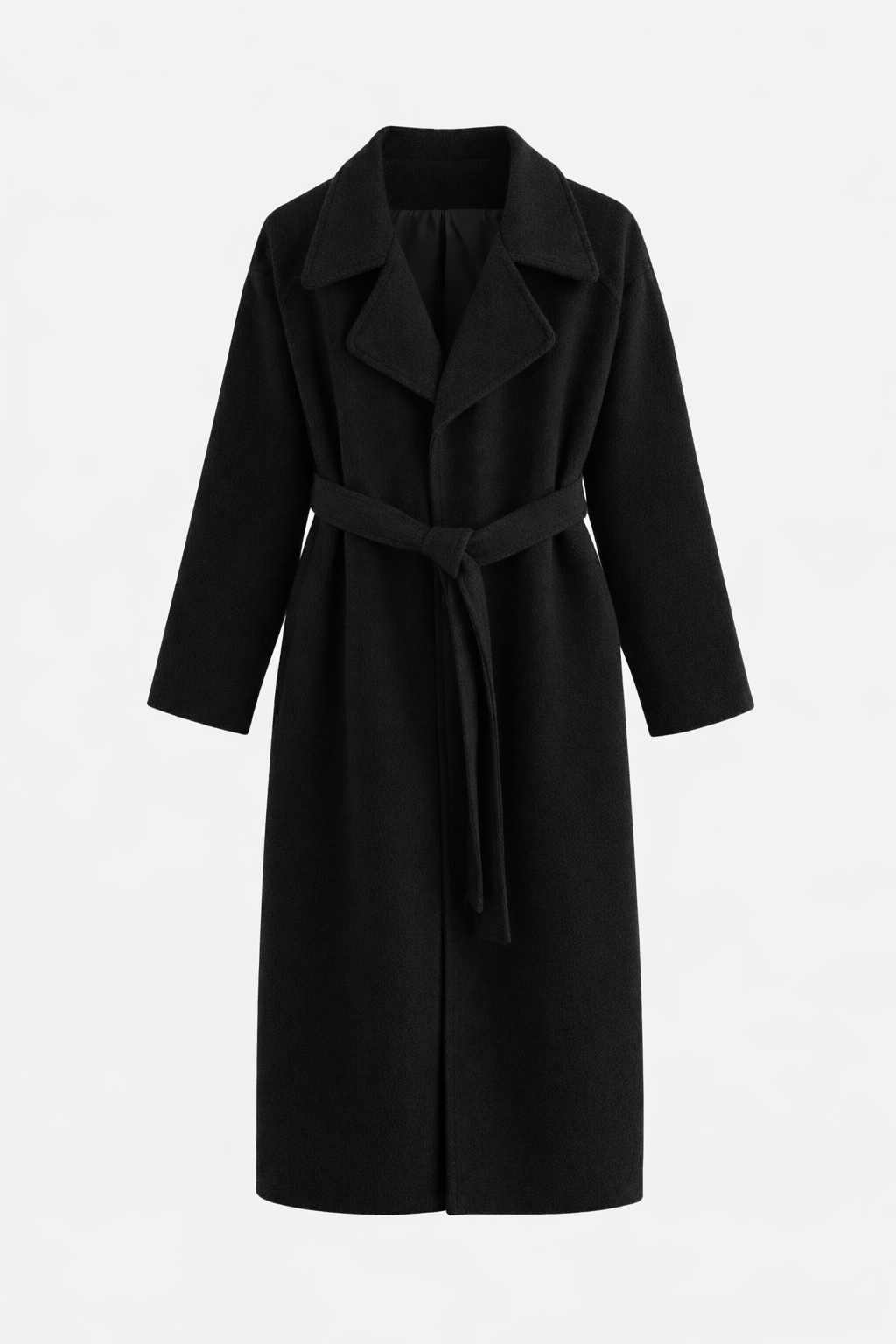 Kaith | Elegant Belted Long Coat