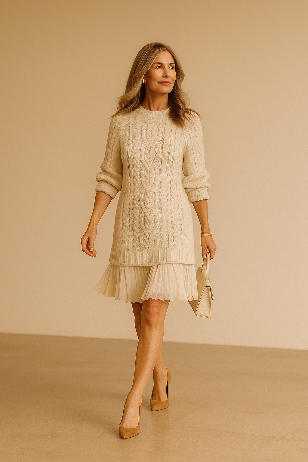 Freyana - Knitted sweater dress