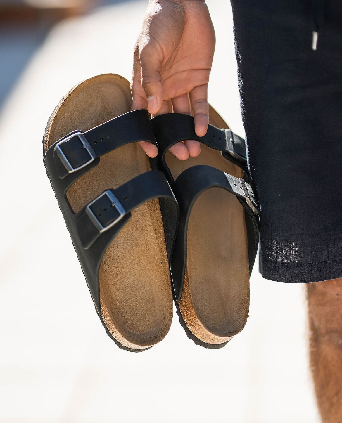 BIRKENSTOCK Arizona Soft Footbed Birko-Flor Sandal Black