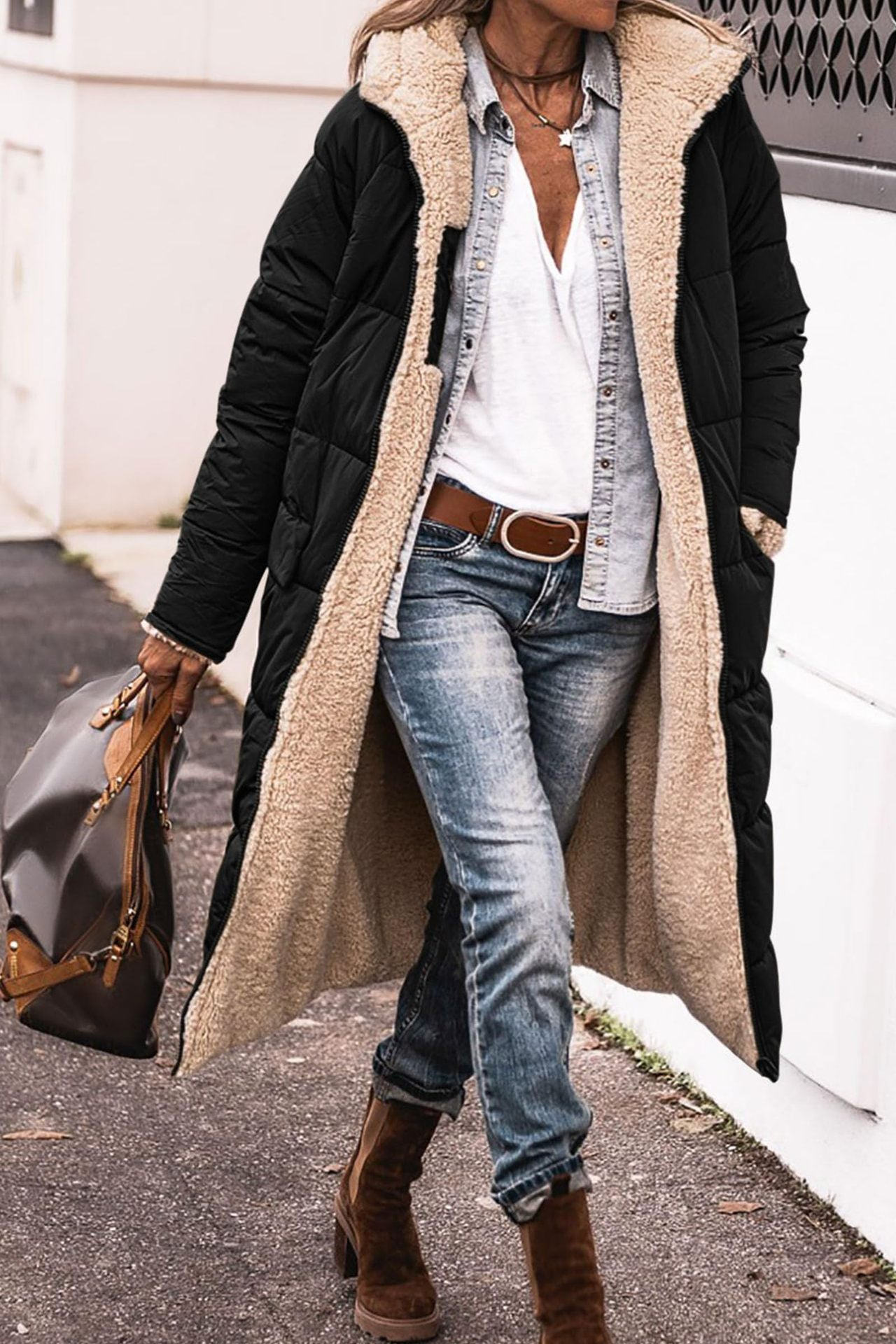 Luna Elegant-Fit Reversible Coat | Versatile Elegance