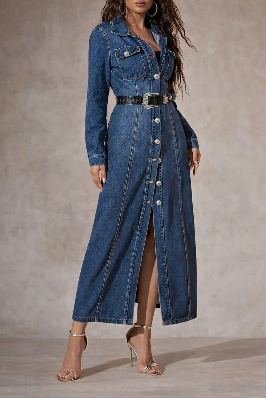 Cierra | Denim Coat Dress