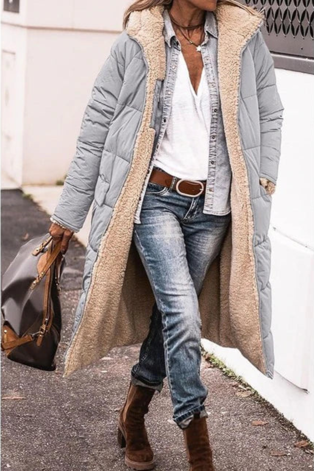Luna Elegant-Fit Reversible Coat | Versatile Elegance