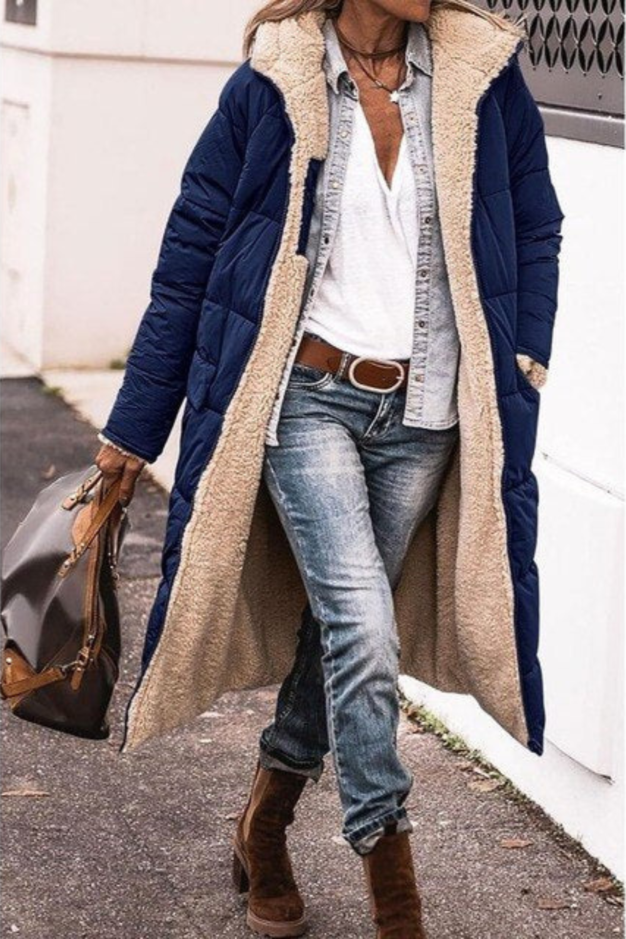 Luna Elegant-Fit Reversible Coat | Versatile Elegance