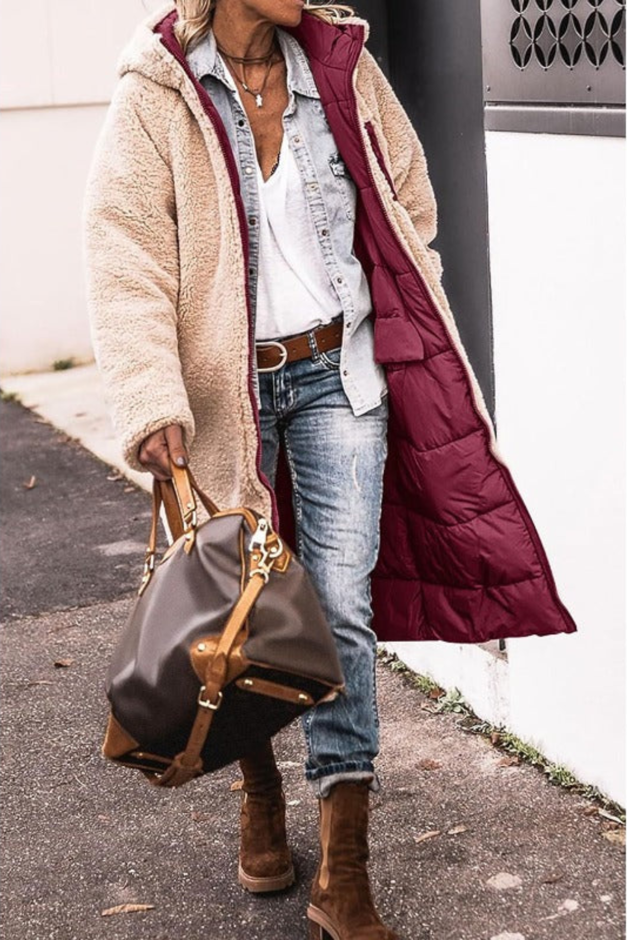 Luna Elegant-Fit Reversible Coat | Versatile Elegance