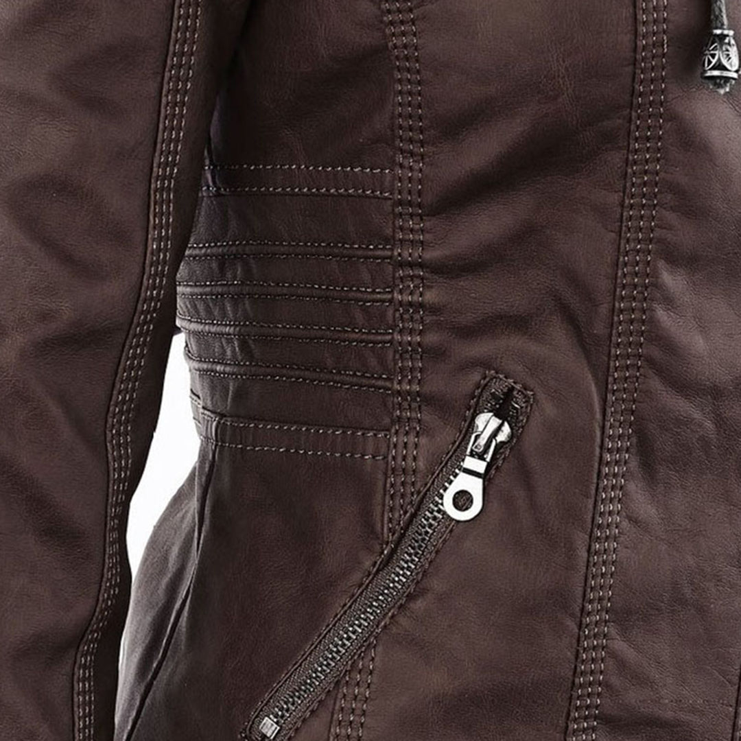 Amelia Slim-Fit Faux Leather Jacket | Effortless Style, All-Day Ease