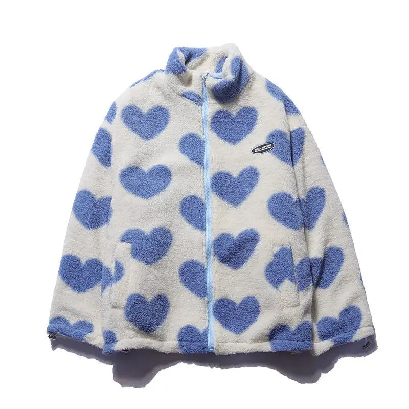 Elena™ Reversible Heart Jacket | Elegant Comfort & Two-in-One Style