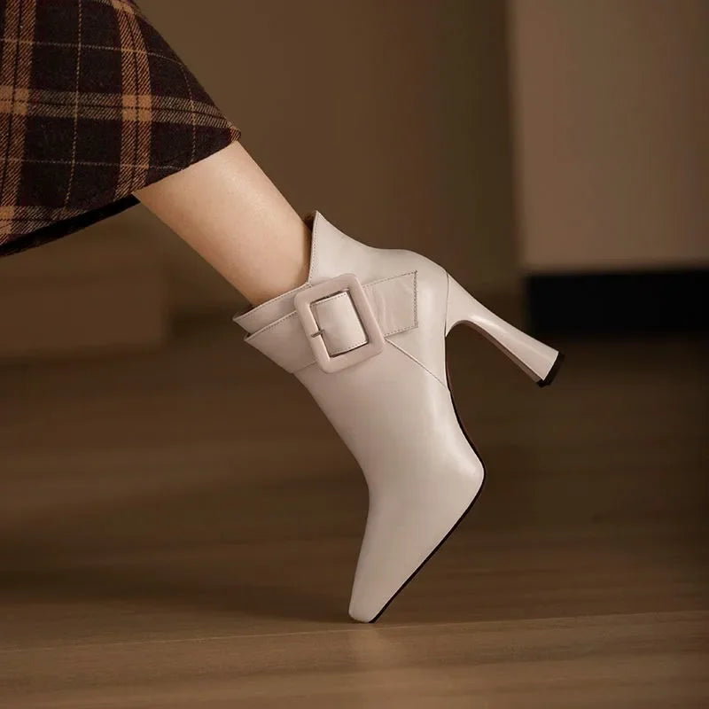 Aveline | Ankle Boots with Statement Buckle