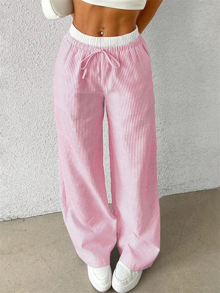 Jane - Casual Striped Pants