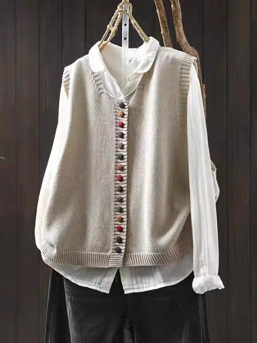 Luna Relaxed-Fit Knit Cardigan | Timeless Comfort, Effortless Elegance