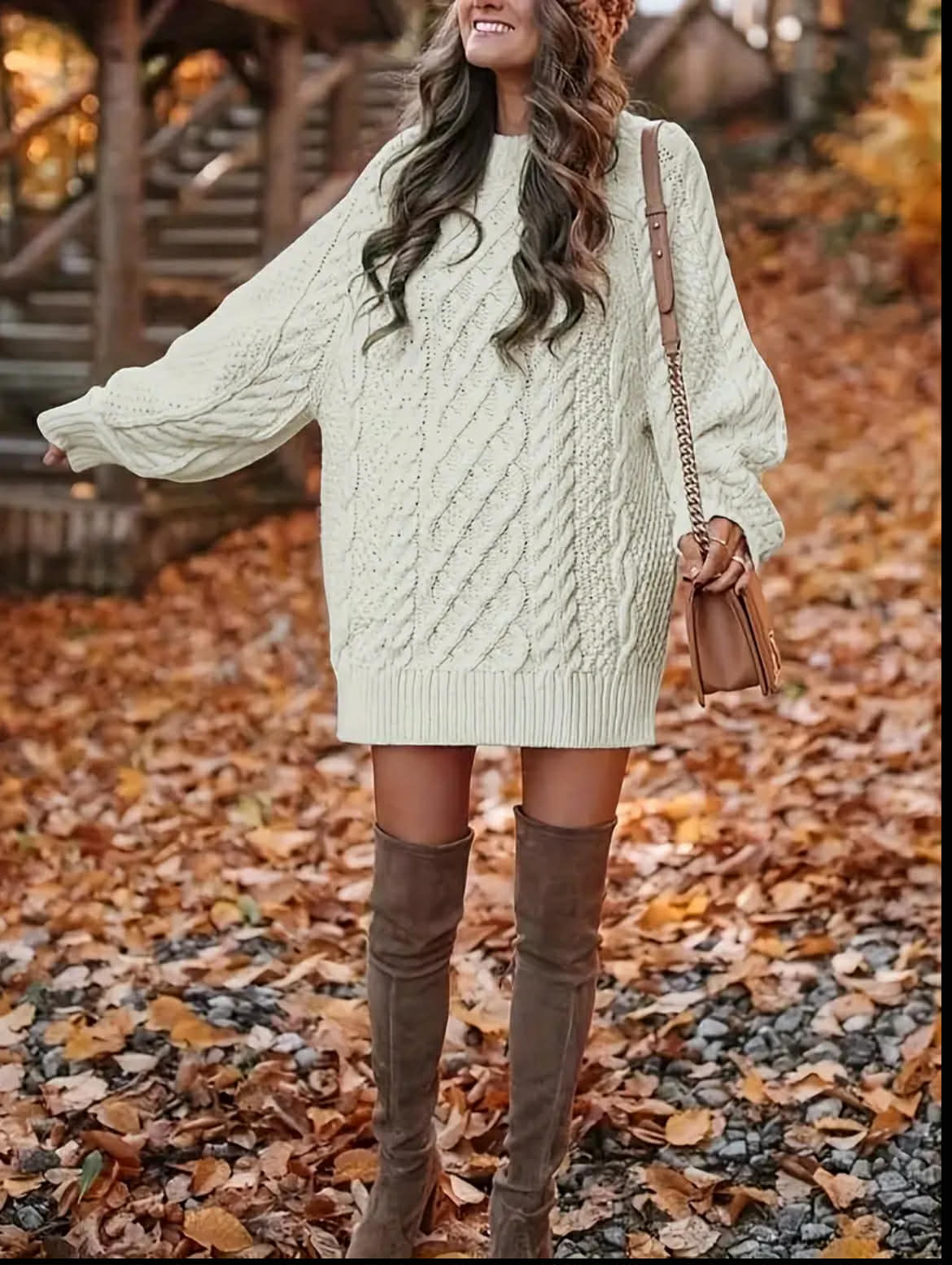 Jenna | Cozy Ribbed Midi Dress