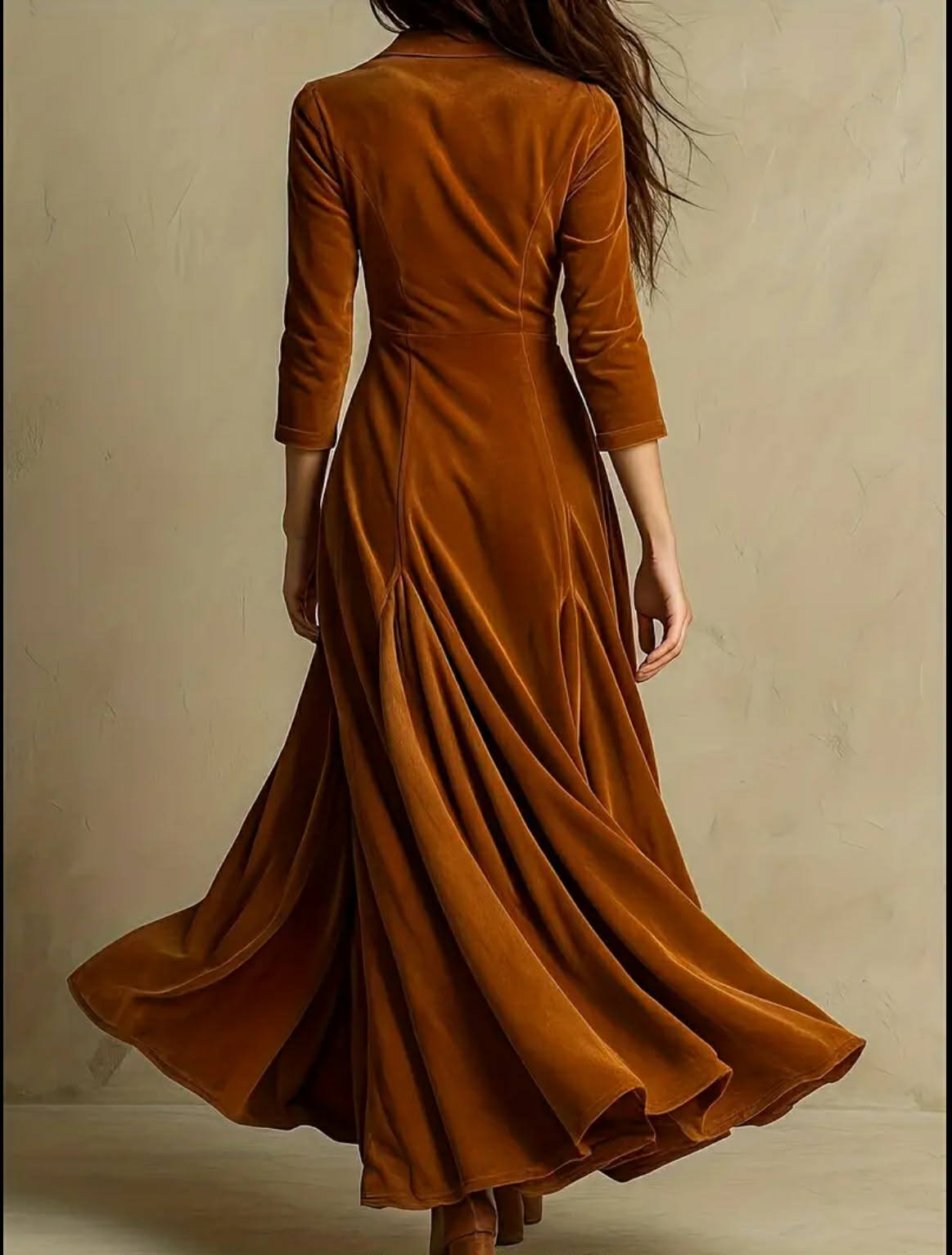 Selina - Elegant Velvet Maxi Dress