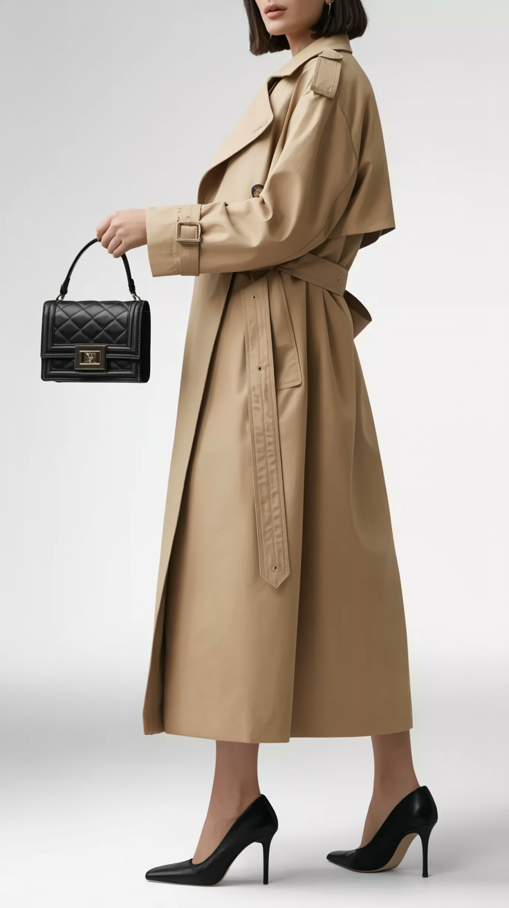 Luna Rae Classic Belted Trench Coat | Timeless Everyday Elegance