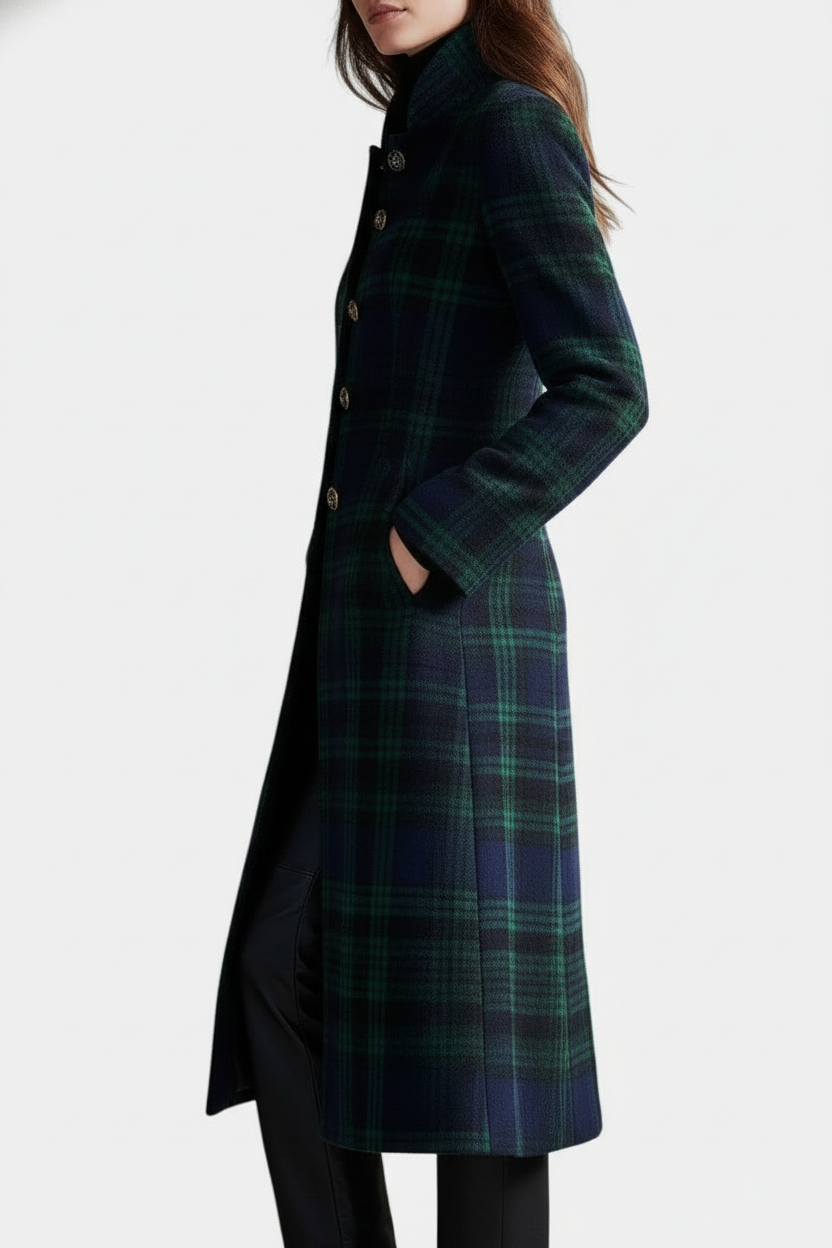 Sophia - Timeless Plaid Elegant Coat